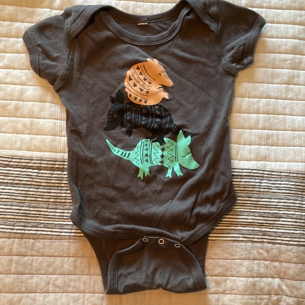 Set of 4 Boho Western Baby Onesies – Southwest Desert Animals Cactus – Size 24M